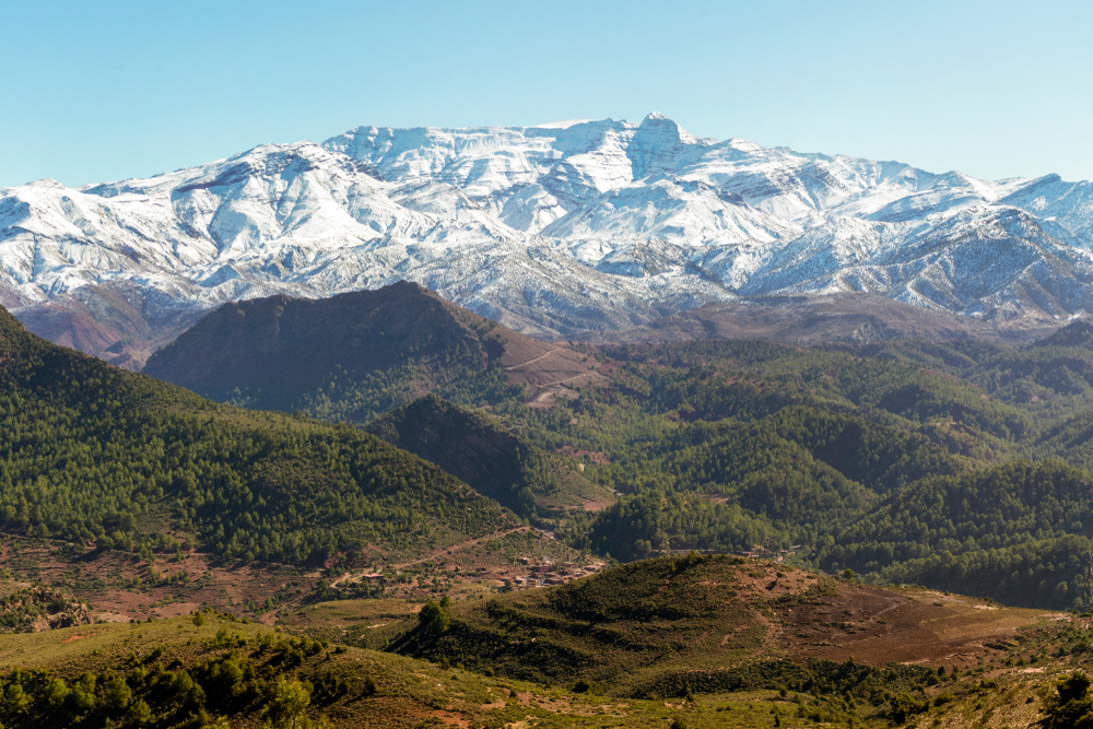 Vallée de l'Ourika : cascade au Maroc